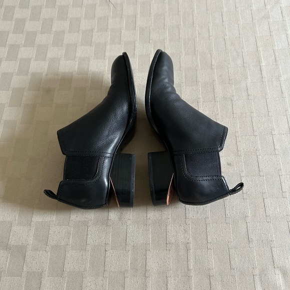 Alexander Wang Rose Gold Lift Heel Kori Leather Ankle Booties - Picture 6 of 13